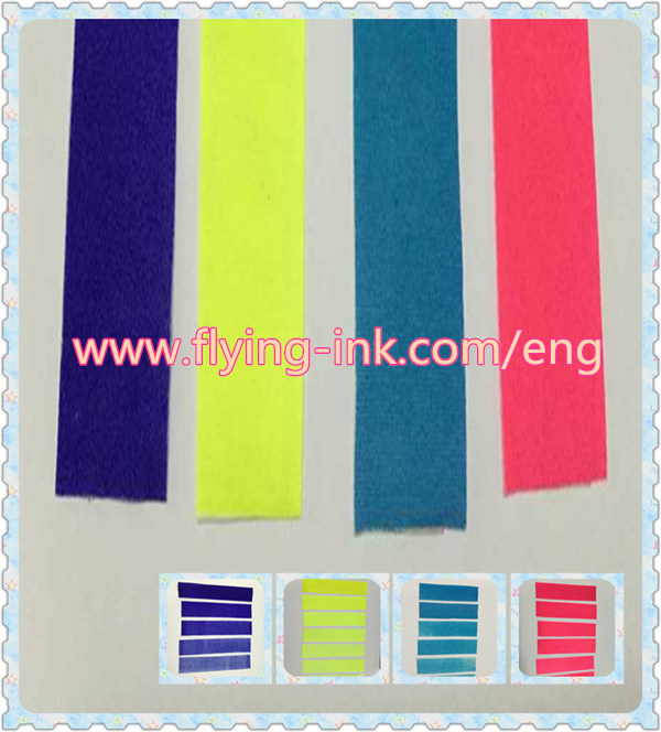 Fluorescent sublimation offset ink